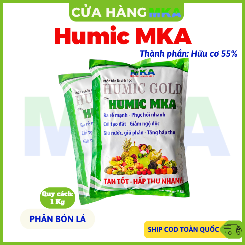 Humic MKA cải tạo phục hồi đất - Gói 1Kg