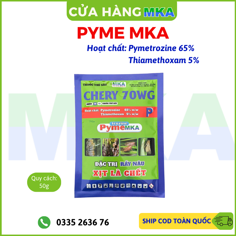 Thuốc rầy Pyme MKA hoạt chất Pymetrozine quản lý sâu rầy - 50g